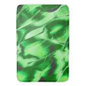 Rough metallic green dunes zeichnend badematte (Vorderseite Vertikal)