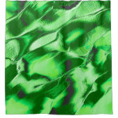 Rough metallic green dunes zeichnend duschvorhang (Vorderseite)