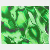 Rough metallic green dunes zeichnend fleecedecke (Vorderseite (Horizontal))