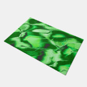 Rough metallic green dunes zeichnend fußmatte (Schrägansicht)