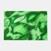 Rough metallic green dunes zeichnend fußmatte (Vorderseite)