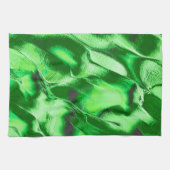 Rough metallic green dunes zeichnend geschirrtuch (Horizontal)