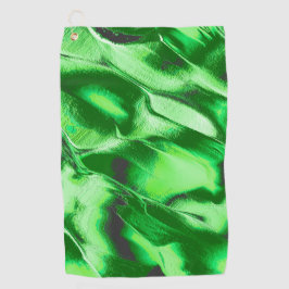 Rough metallic green dunes zeichnend golfhandtuch