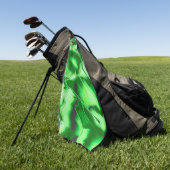 Rough metallic green dunes zeichnend golfhandtuch (Gras)