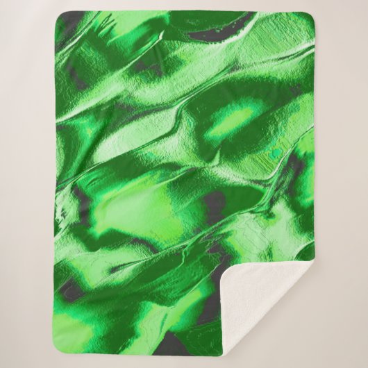Rough metallic green dunes zeichnend sherpadecke (Vorderseite)