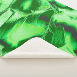 Rough metallic green dunes zeichnend sherpadecke