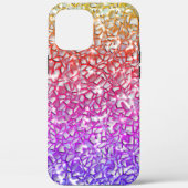 Rough mosaic orange to red and lilac, and funkel Case-Mate iPhone hülle (Rückseite)