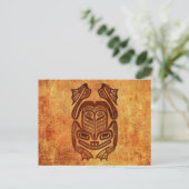 Rough Native Haida Art Frog Postkarte (Stehend Vorderseite)