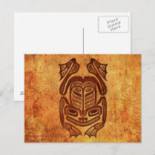 Rough Native Haida Art Frog Postkarte (Vorne/Hinten)