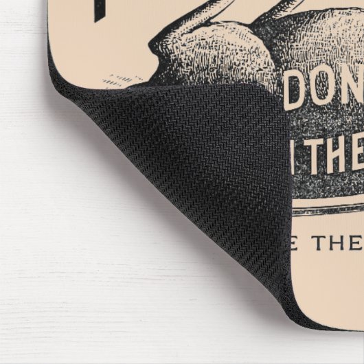 "Rough on Rats Advertisement" Mousepad (Ecke)