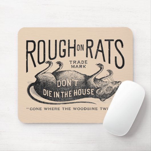 "Rough on Rats Advertisement" Mousepad (Mit Mouse)