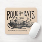 "Rough on Rats-Werbung" Mousepad (Mit Mouse)