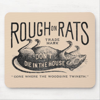 "Rough on Rats-Werbung" Mousepad