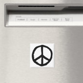 Rough Peace Symbol Magnet (In Situ (Geschirrspüler))
