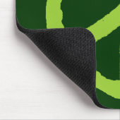 Rough Peace Symbol - Shades of Green II Mousepad (Ecke)