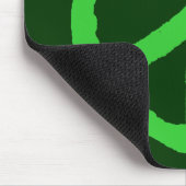 Rough Peace Symbol - Shades of Green Mousepad (Ecke)