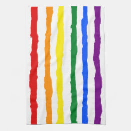 Rough Rainbow Strips auf benutzerdefinierten Farbe Geschirrtuch