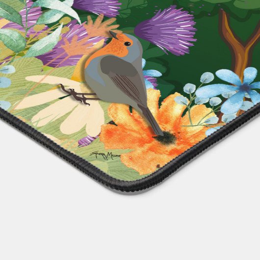 ROUGH RED CHOW CHOW Schreibtischmatte (Ecke)