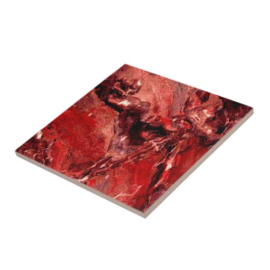 Rough Red Rocks Mars Fliese (Seite)