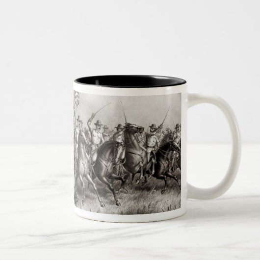 Rough Riders: Oberst Theodore Roosevelt Zweifarbige Tasse (Rechts)