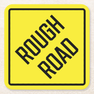 Rough Road Paper Untersetzer