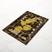 Rough Rope Stylish Border Wedding Folieneinladung (Gedreht)