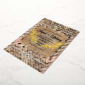 Rough Rope Wedding Folieneinladung (Gedreht)