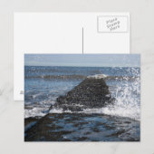 Rough Sea Foto Postcard Postkarte (Vorne/Hinten)