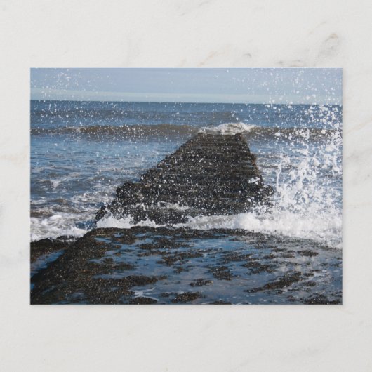 Rough Sea Foto Postcard Postkarte (Vorderseite)