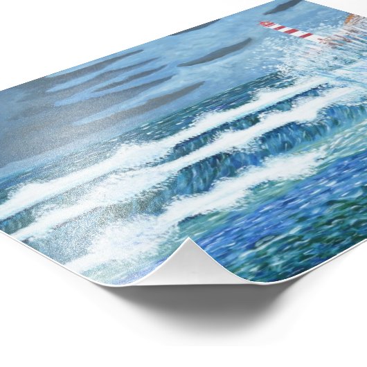 Rough Sea Fotodruck (Ecke)