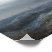 Rough Sea in Stormy Weather, 1846 Poster (Ecke)