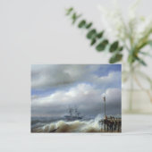 Rough Sea in Stormy Weather, 1846 Postkarte (Stehend Vorderseite)