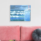 Rough Sea Leinwand (Insitu (Wohnzimmer))
