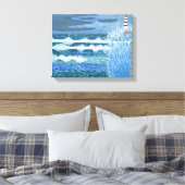 Rough Sea Leinwand (Insitu (Schlafzimmer))