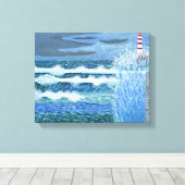Rough Sea Leinwand (Insitu (Holzboden))