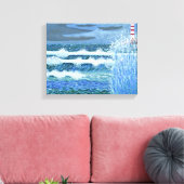Rough Sea Leinwand (Insitu (Wohnzimmer))