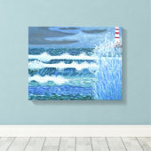 Rough Sea Leinwand (Insitu (Holzboden))
