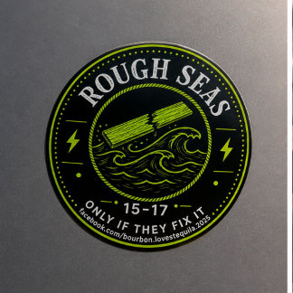 Rough Seas BLT Bewertungen Margarita Stufe Runder Aufkleber