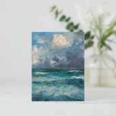 Rough Seas - Impressionism Style Seascape Art Postkarte (Stehend Vorderseite)