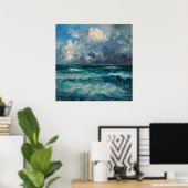 Rough Seas - Impressionismus Style Seascape Art Poster (Heimbüro)