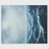 Rough Seas Ocean Waves Dekoupage Geschenkpapier (Flach)