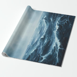 Rough Seas Ocean Waves Dekoupage Geschenkpapier