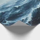 Rough Seas Ocean Waves Dekoupage Geschenkpapier (Ecke)