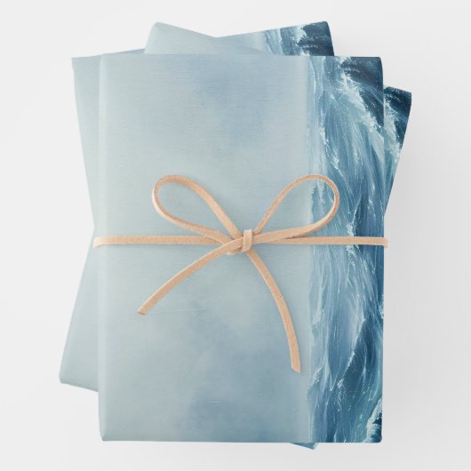 Rough Seas Ocean Waves Dekoupage Geschenkpapier Set (Beispiel)