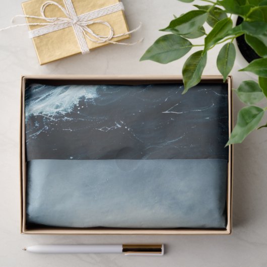 Rough Seas Ocean Waves Dekoupage Seidenpapier (Geschenk)