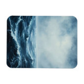Rough Seas Ocean Waves Flexibel Magnet (Horizontal)
