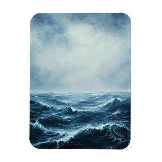 Rough Seas Ocean Waves Flexibel Magnet
