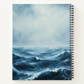 Rough Seas Ocean Waves Spiral Notizblock (Rückseite)