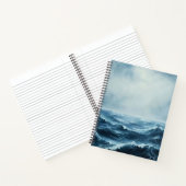 Rough Seas Ocean Waves Spiral Notizblock (Innenseite)