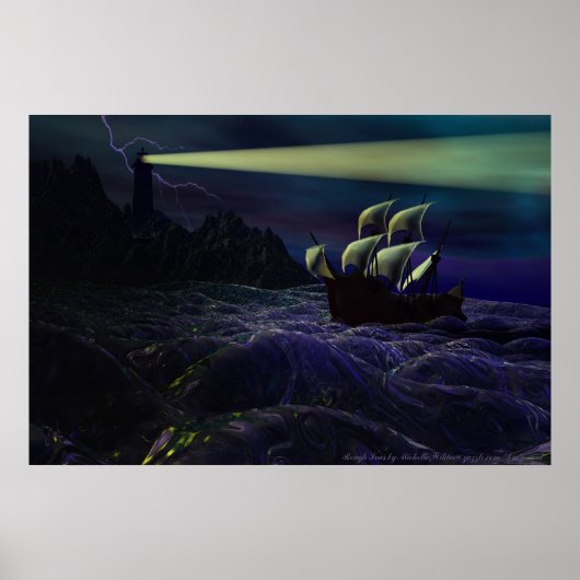 Rough Seas Poster von Michelle Wilder (Vorne)